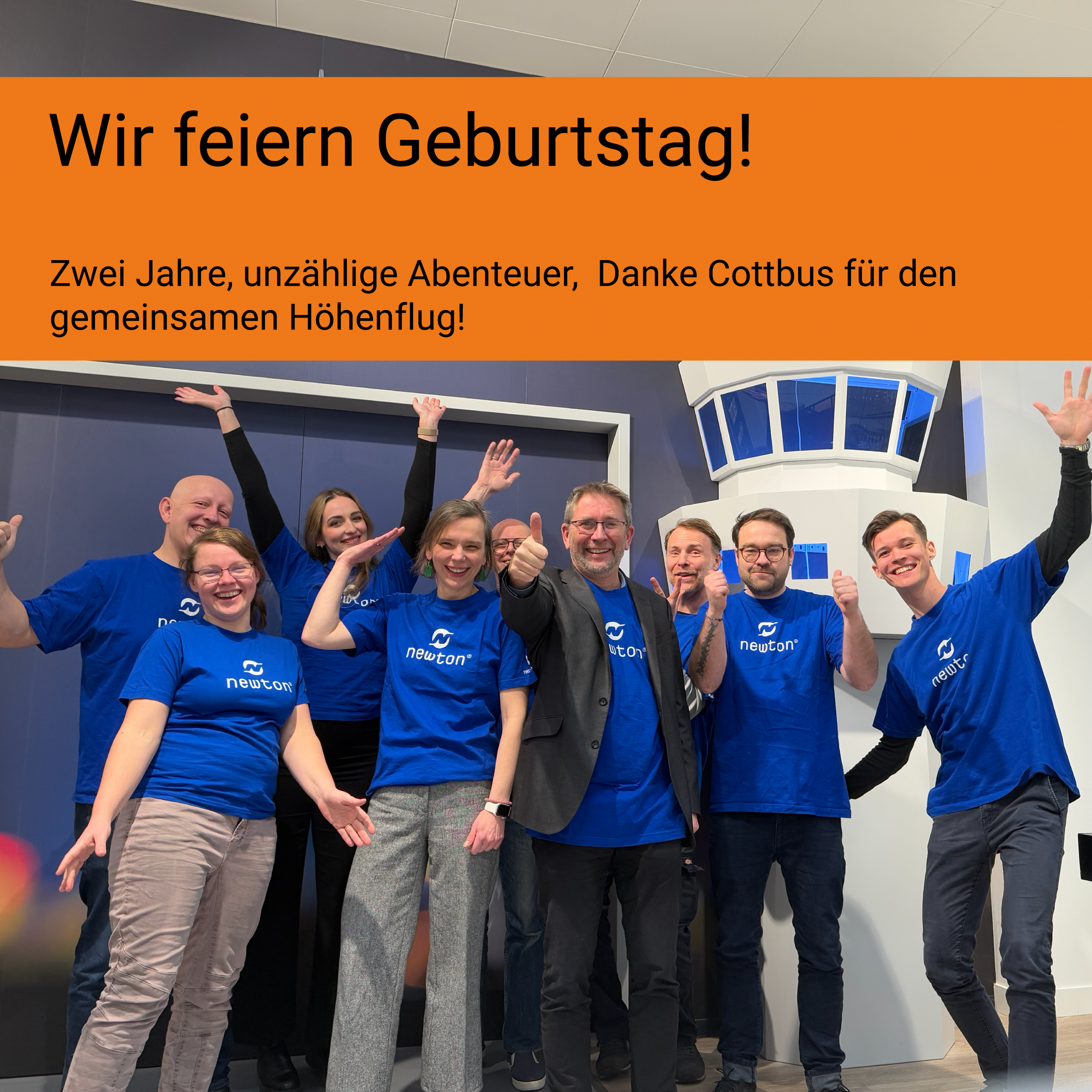 Zwei Jahre Newton Flight Academy Cottbus – Wir feiern Geburtstag!